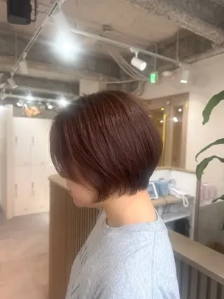 ショート カラー 🌬️attrait 髪質改善/個室サロンのヘアスタイル