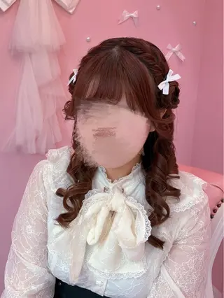 セミロング ヘアアレンジ Set Salon Mémoire by miuprierre所属・推し活🪄🩷 川上 佳奈のヘアスタイル