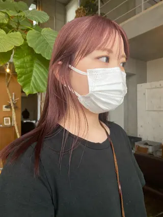 ロング カラー パーマ ヘアアレンジ メンズ キッズ ネイル マツエク・マツパ モリモト サナのヘアスタイル