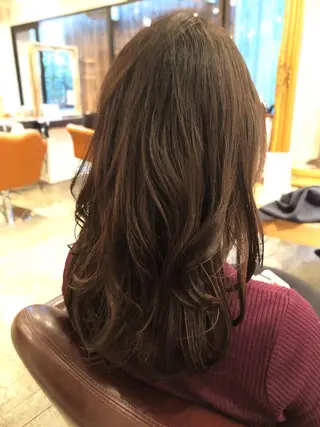 セミロング 韓国風カット/ 髪質改善 黒崎のヘアスタイル