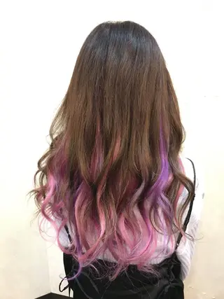 ミディアム セミロング ロング カラー 韓国ヘア🤍髪質改善 🇰🇷AKANEのヘアスタイル