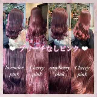 セミロング カラー 💗ガーリーヘア🎀 saki💗のヘアスタイル
