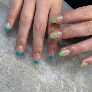 ロング カラー ヘアアレンジ キッズ ネイル マツエク・マツパ 福田 加奈のネイルデザイン