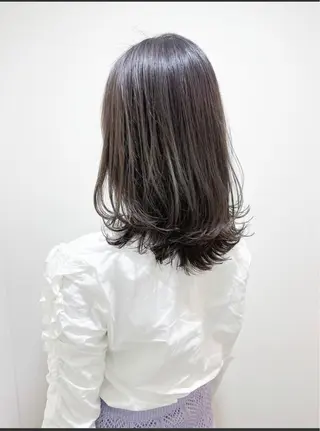 ミディアム カラー 縮毛矯正×髪質改善 小笠原大樹のヘアスタイル