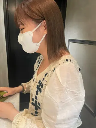 ミディアム カラー classic 新横浜所属・大人girly🛋️ 🤍yukakoのヘアスタイル