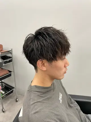 ショート パーマ メンズ 社会人向けパーマ 北千住No.1林和輝のヘアスタイル