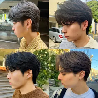 ショート メンズ メンズ🍃ナチュラル 韓国風ヘアRENのヘアスタイル