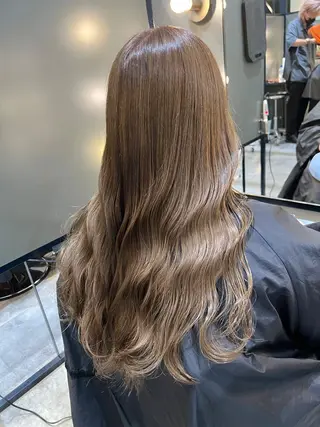 ロング カラー 髪質改善ストレート Kantaのヘアスタイル