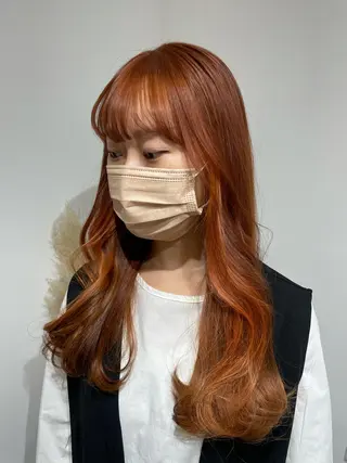 ロング カラー ヘアアレンジ 酸性縮毛矯正 梅田茶屋町 Juriのヘアスタイル