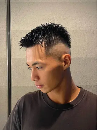 ショート カラー パーマ メンズ 【再現性120%】 🔥龍也リュウヤ🔥のヘアスタイル