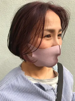 ショート さの あやねのヘアスタイル