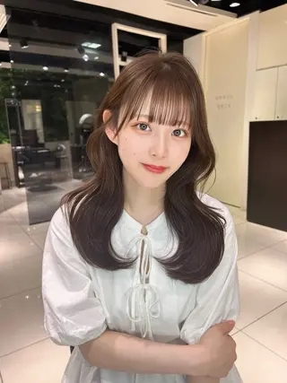 ロング FORTE所属・フォルテ青山 カットカラー0円のヘアスタイル