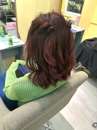 カラー 一條 乃亜のヘアスタイル