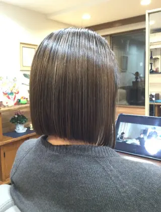 ミディアム Annon プライベートサロンのヘアスタイル