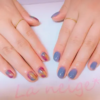 ネイル La neige* yuki 🥯🍑のネイルデザイン