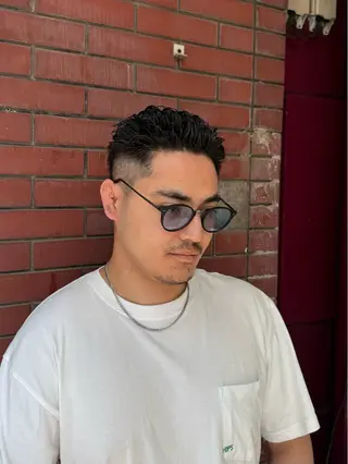 ショート パーマ メンズ 柏メンズカットパーマ NO.1タイチのヘアスタイル