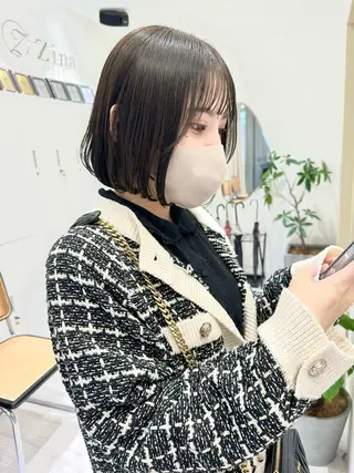 ショート カラー レイヤー/ボブ/ 顔周り/yukinaのヘアスタイル