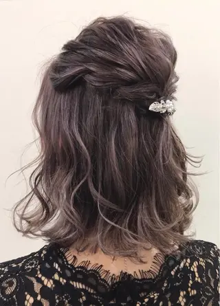 ヘアアレンジ ボブ/美髪矯正 /佐藤　奈巳のヘアスタイル