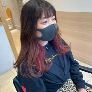 ロング カラー Geniee horie所属・ともや 髪質改善縮毛矯正のヘアスタイル