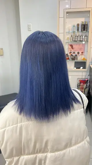 セミロング カラー 韓国ヘア/ハイトーン RYUSEIのヘアスタイル