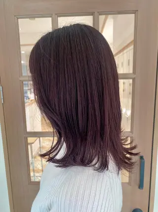 セミロング 原 朱莉のヘアスタイル