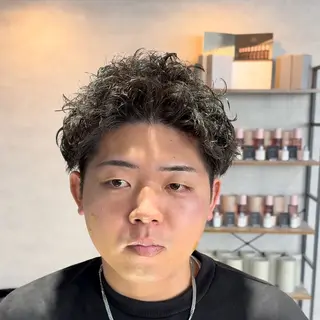 ショート パーマ指名率No1 メンズ特化ケイトのヘアスタイル