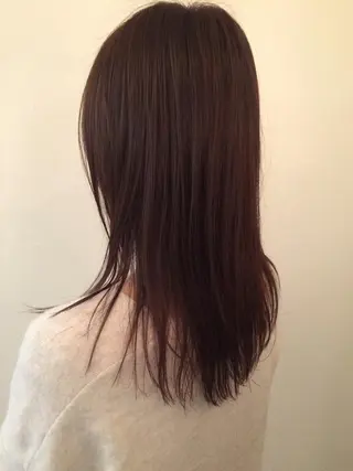 セミロング カラー 斉藤 貴也のヘアスタイル