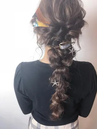 ヘアアレンジ 髪質改善、エクステ 山口卓哉のヘアスタイル