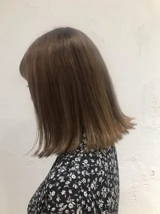 ミディアム 🫧透明感カラー/ ボブ/小笠原汐海🪽のヘアスタイル