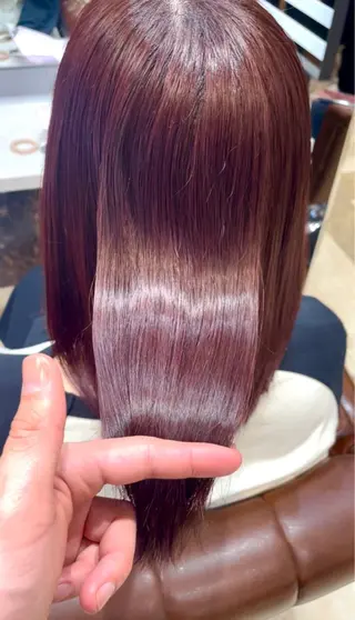 ミディアム カラー Angelica 村上京平のヘアスタイル