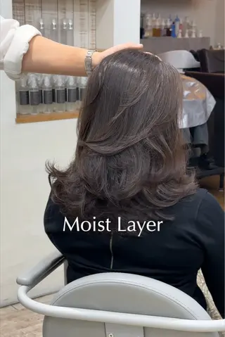 ミディアム カラー 髪質改善専門店 Adele 青山所属・レイヤーカット 青山/ヒロキのヘアスタイル