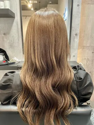 ロング カラー 👑髪質改善カラー 中垣斗希のヘアスタイル