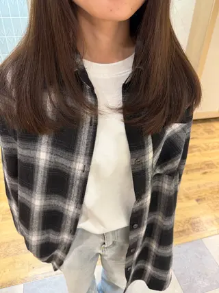 セミロング 永沼 美月のヘアスタイル