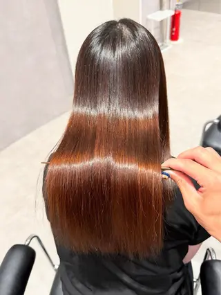 ロング カラー パーマ ヘアアレンジ salowin新宿East3階所属・艶美髪/髪質改善 /縮毛矯正/木元渓太のヘアスタイル