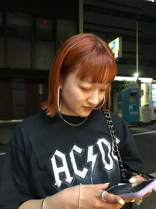 ミディアム カラー 末崎 聖子のヘアスタイル