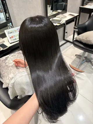 セミロング 🎀ིྀ暖色カラー/ 髪質改善/みどりのヘアスタイル