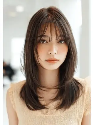 セミロング 生艶髪＆レイヤー🔔 渋谷お薦めNo.1✨のヘアスタイル