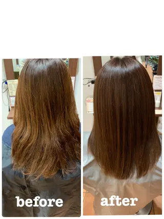 ミディアム カラーリスト菅澤 岳のヘアスタイル