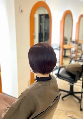 ショート カラー スーパーカット　tip&toe所属・松山弘樹/ 佐倉/髪質改善のヘアスタイル