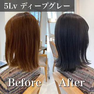 ショート カラー ブリーチなし✨艶髪 カラー𓃲YAGIのヘアスタイル