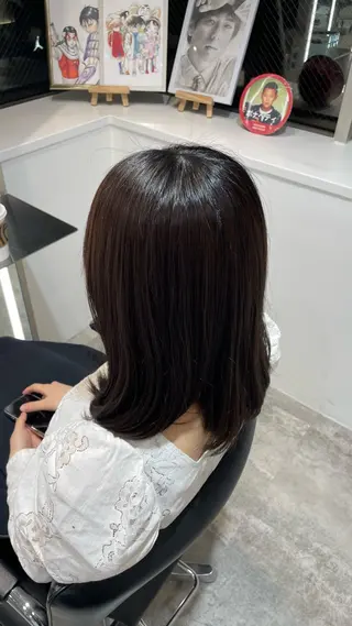 セミロング カラー 高橋 晴のヘアスタイル