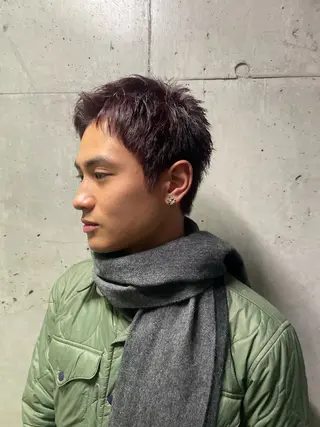 カラー メンズ 古久保 日音のヘアスタイル
