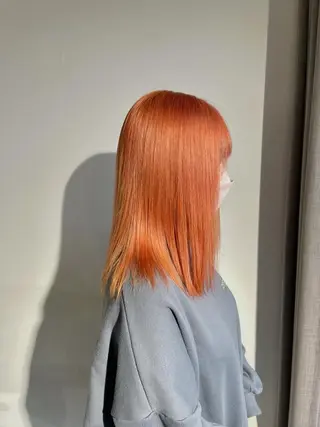 ミディアム カラー ✅ケアブリーチ✅ トヨオカ ノブヒデのヘアスタイル