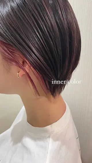 ショート カラー ミウラナツサ /レイヤーカットのヘアスタイル