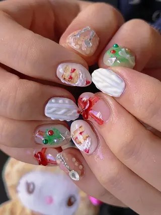 ネイル 3dパーツ/流行り 👧shushu❤️のネイルデザイン