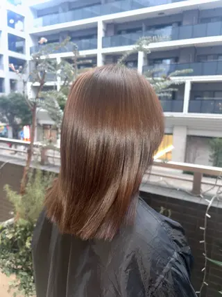 ミディアム カラー 若林 綾乃のヘアスタイル