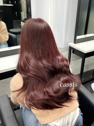 ロング カラー エクステ🩵ブリーチ 韓国ヘア🩵KAEのヘアスタイル