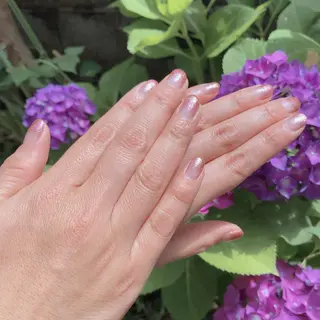 ネイル マジョリカ ブルーのネイルデザイン