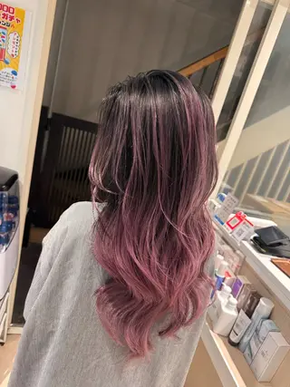 ロング カラー ヘアアレンジ 🔥ハイトーンカラー ギャルNAOKI🔥のヘアスタイル