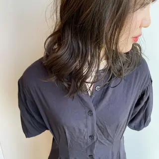 ミディアム カラー 🍊mai🍊 似合わせスタイル🌿のヘアスタイル